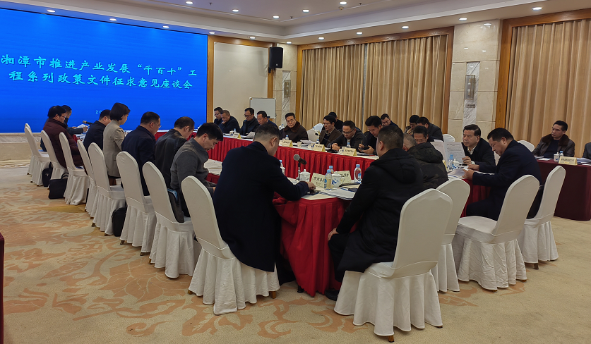湘潭市召开推进产业发展“千百十”工程座谈会
