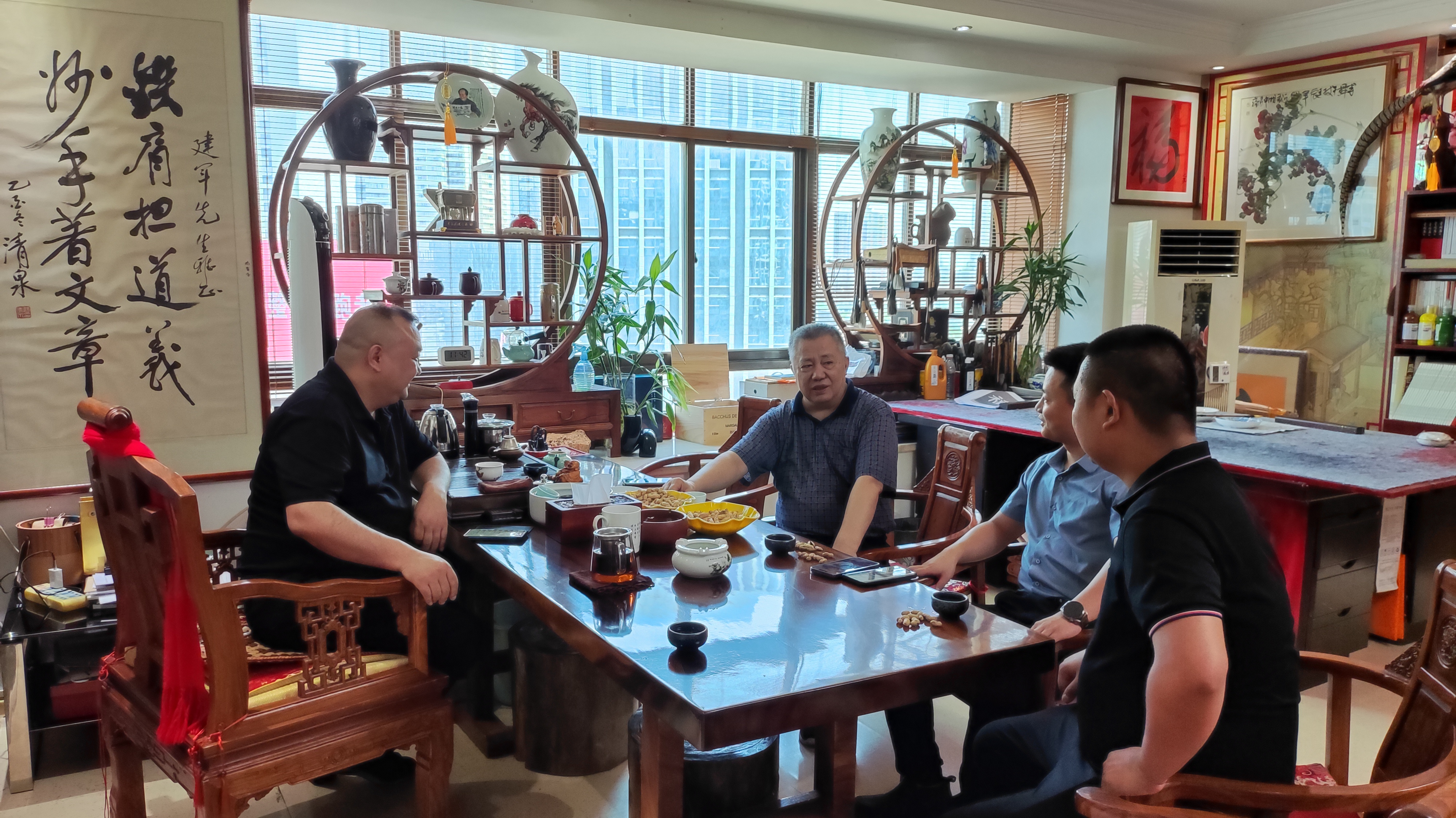 湖南巨匠乡墅科技有限公司拜访湖南省企业文化促进会
