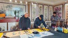 <b>小年纳福 翰墨寄情——唐之享到湖南省企业文化促进会慰问送福</b>